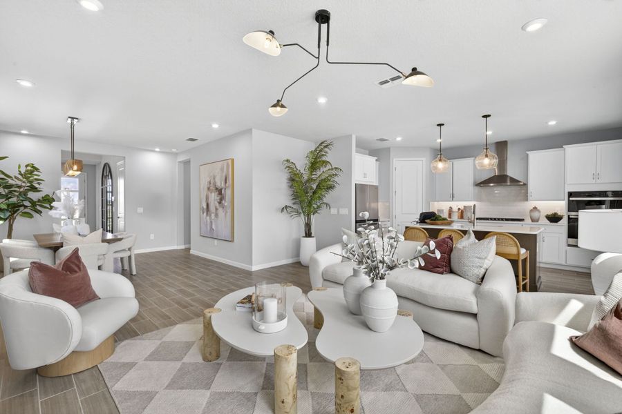 Representative furnished interior of a home built from the Woodruff by Mattamy Homes in Summerlit, Naples (Image 9).