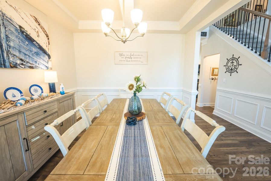 Furnished interior view inside a new home in Falls Cove, Troutman (Image 15).