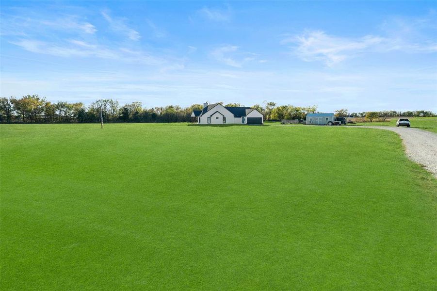 View of community with a lawn