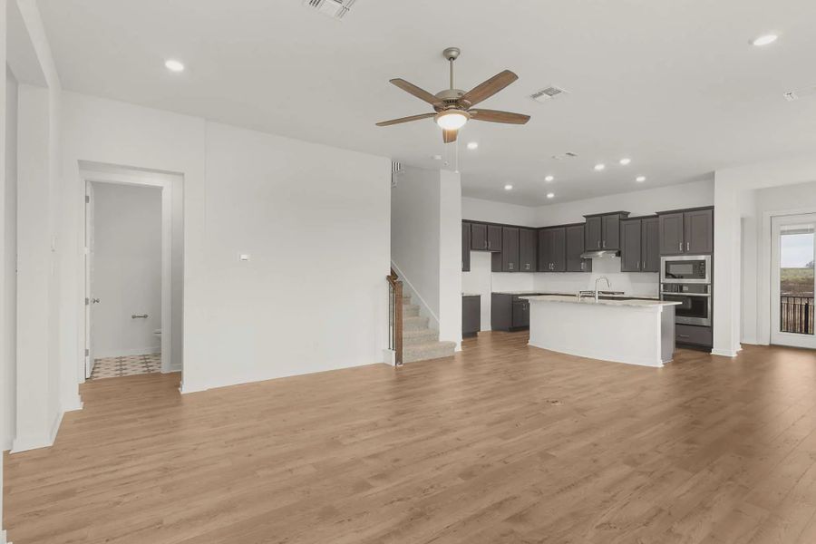 Spacious, unfurnished interior of a new home in The Grove at Blackhawk, Pflugerville (Image 7).