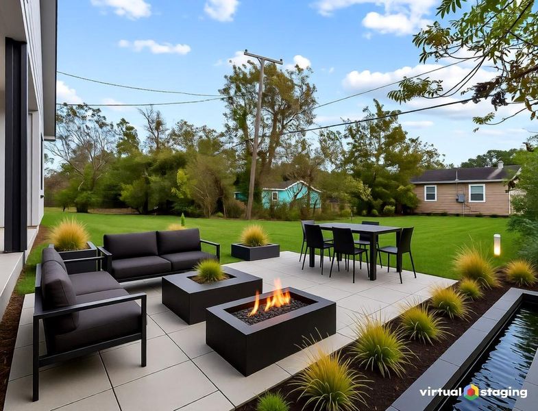 Virtual Staging Backyard