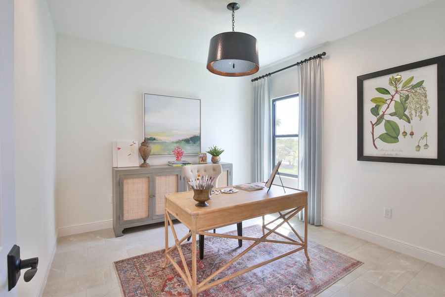 Furnished interior view inside a new home in Palm Grove, Lakewood Ranch (Image 16).