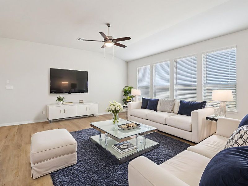 Furnished interior view inside a new home in Comanche Ridge, San Antonio (Image 3).