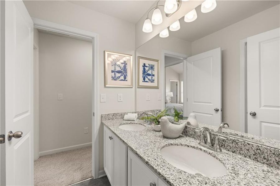 Furnished interior view inside a new home in Alcovy Village, Lawrenceville (Image 79).