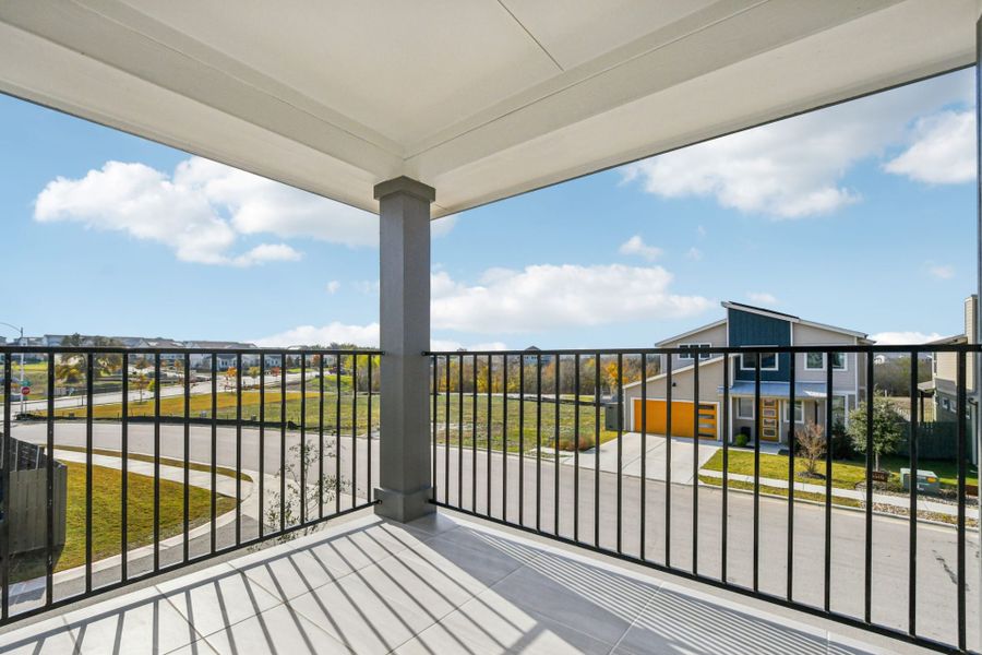 Exterior details and patio area of a home in Whisper Valley, Manor (Image 3).