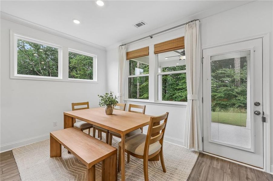 Furnished interior view inside a new home in Bailey Fence, Dacula (Image 11).