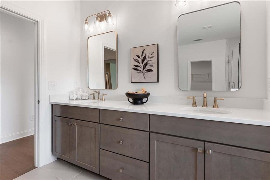Furnished interior view inside a new home in East Harbor II at Chestatee, Dawsonville (Image 48).