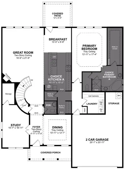 2D floor plan layout of this home in Enclave at Legacy Hills, Celina, TX (Image 3). 2D floor plan layout of this home in Enclave at Legacy Hills, Celina, TX (Image 3).