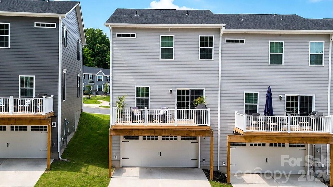 Backview of Townhome
