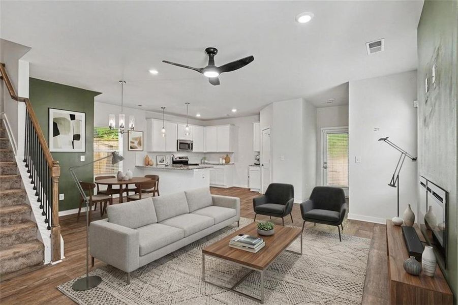 Furnished interior view inside a new home in Campground Crossing, McDonough (Image 10).