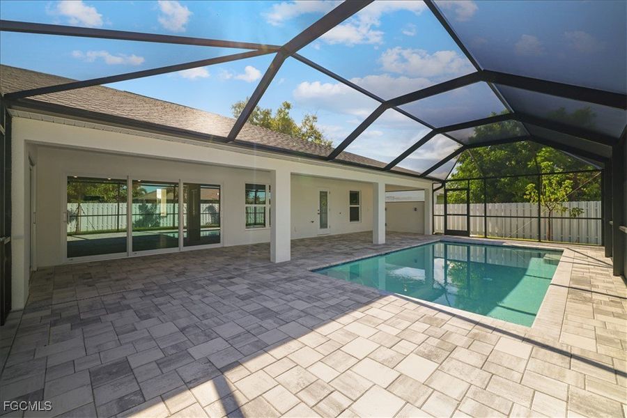 Exterior details and patio area of a home in Cape Coral, Cape Coral (Image 20).