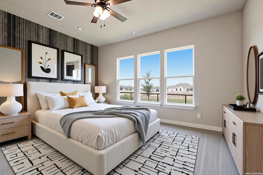 Furnished interior view inside a new home in The Crossvine, Schertz (Image 5).
