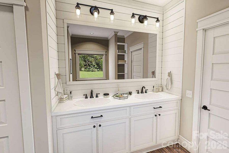 Furnished interior view inside a new home in , Lenoir (Image 12).