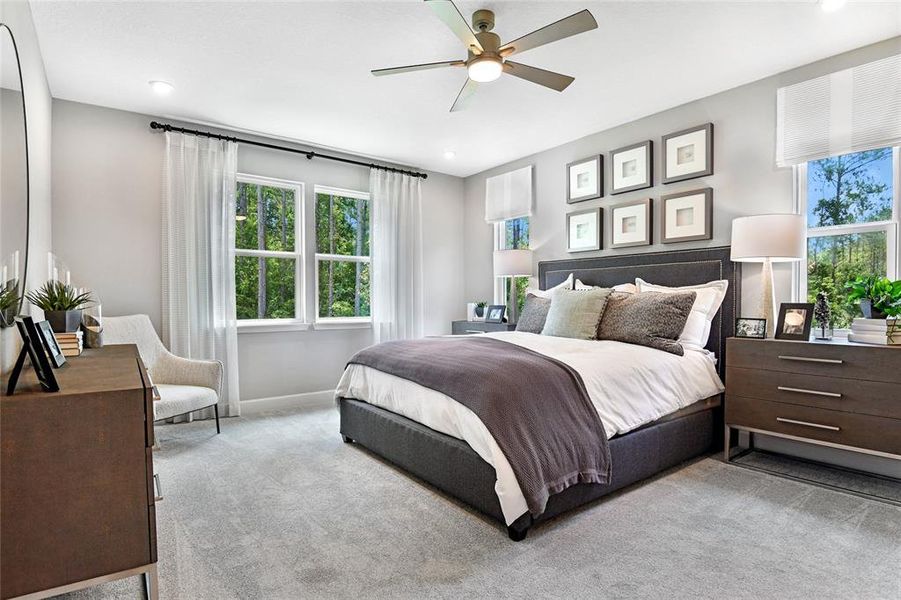 Furnished interior view inside a new home in SummerTide, Palm Coast (Image 10).