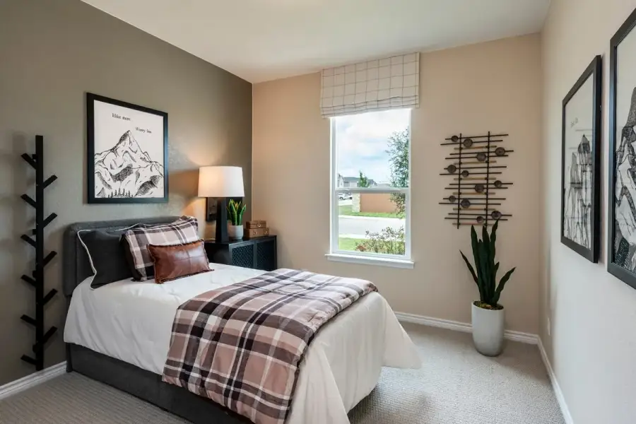 Representative furnished interior of a home built from the 1889 by KB Home in Espino Trails, San Antonio (Image 3).