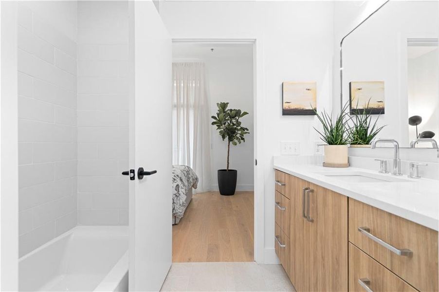 Furnished interior view inside a new home in , Atlanta (Image 19).