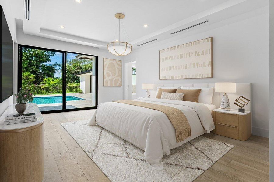 Furnished interior view inside a new home in , Delray Beach (Image 66).