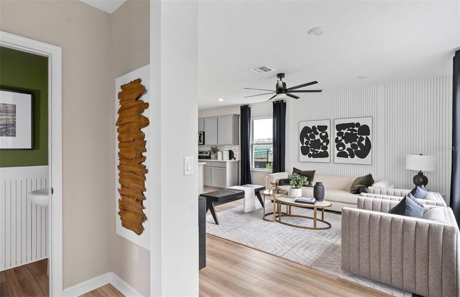 Furnished interior view inside a new home in The Landings at Live Oak Lake, St. Cloud (Image 4).