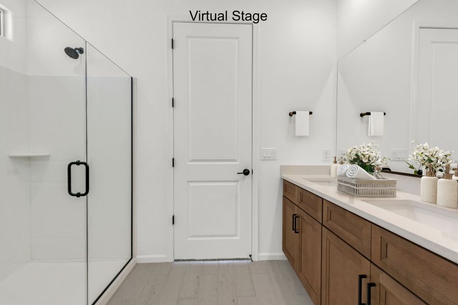 Furnished interior view inside a new home in Oasis At Rocking K, Vail (Image 9).