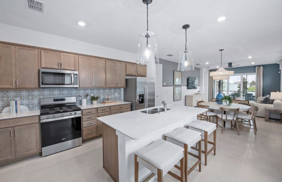 Spacious Kitchen with Large Island