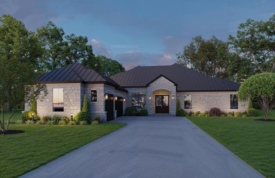 Front exterior of a new home in , Georgetown, TX, highlighting curb appeal (Image 8).