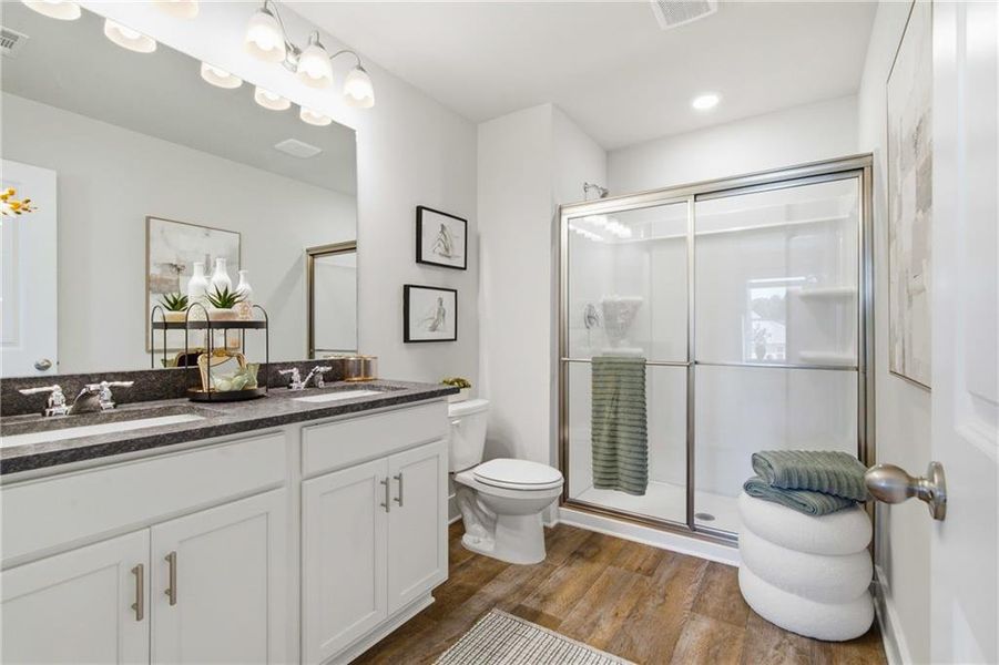 Furnished interior view inside a new home in , Cartersville (Image 24).