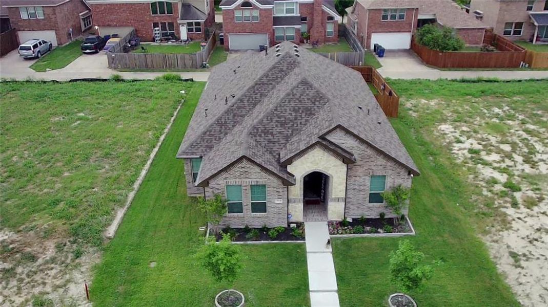 Aerial view of residential area Aerial view of residential area