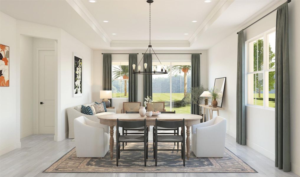 Charming dining area (*Artist rendering used for illustration purposes only.) Charming dining area (*Artist rendering used for illustration purposes only.)