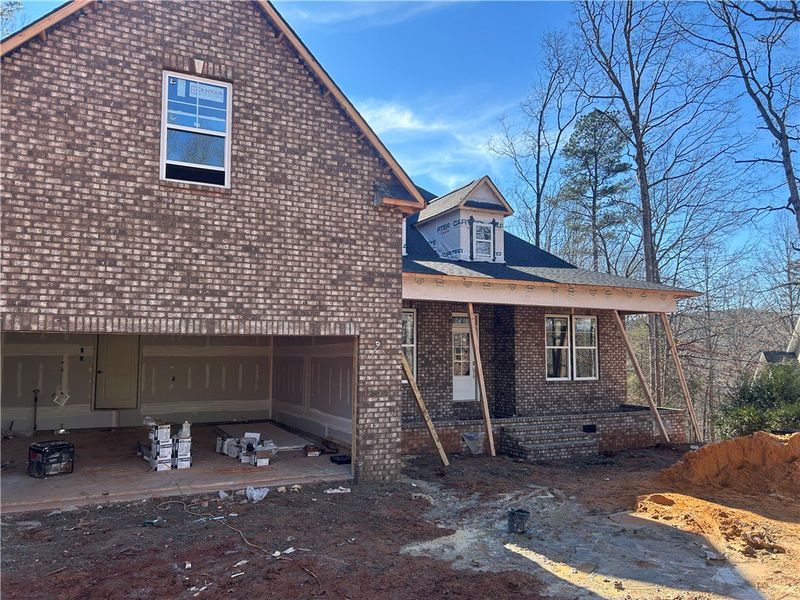 In-progress construction of a new home in Cross Creek Golf Club, Seneca, SC (Image 3).