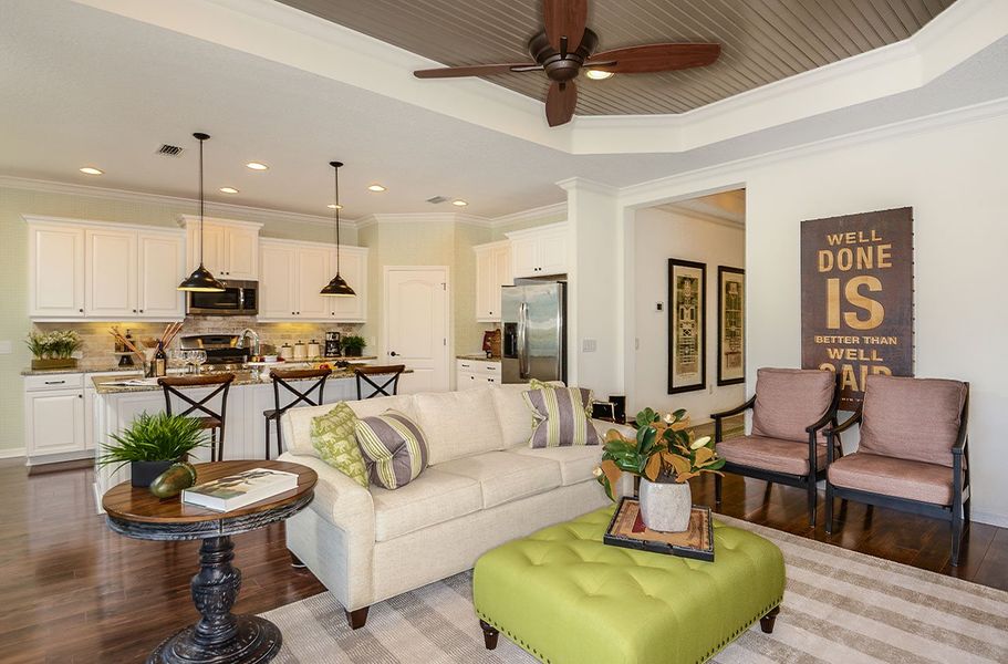 Representative furnished interior of a home built from the Applause by Neal Communities in Vicenza, Venice (Image 8).