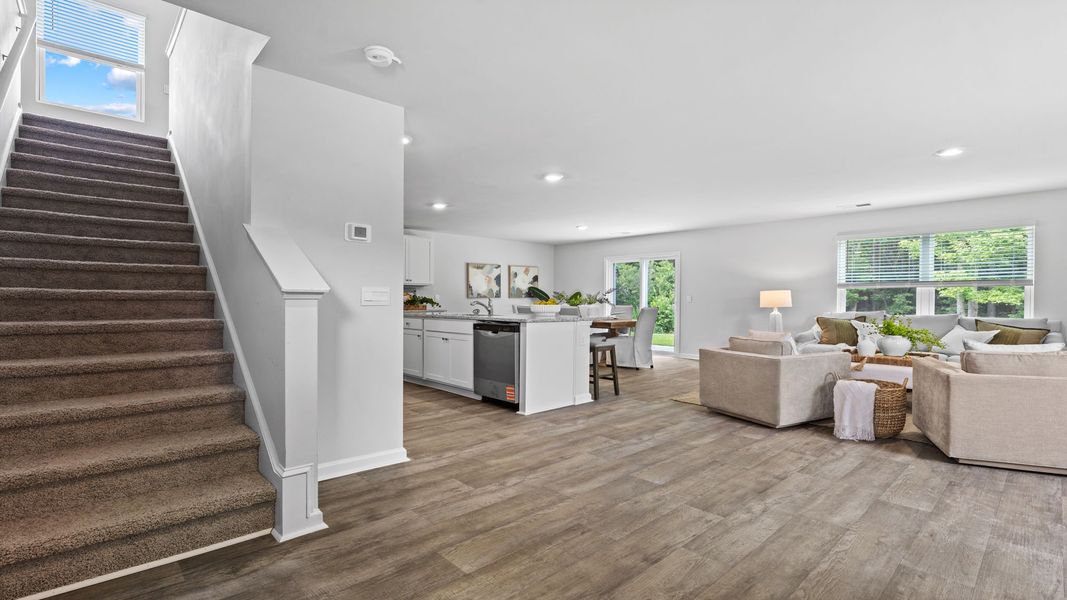 Furnished interior view inside a new home in The Groves at Bees Creek, Ridgeland (Image 2).
