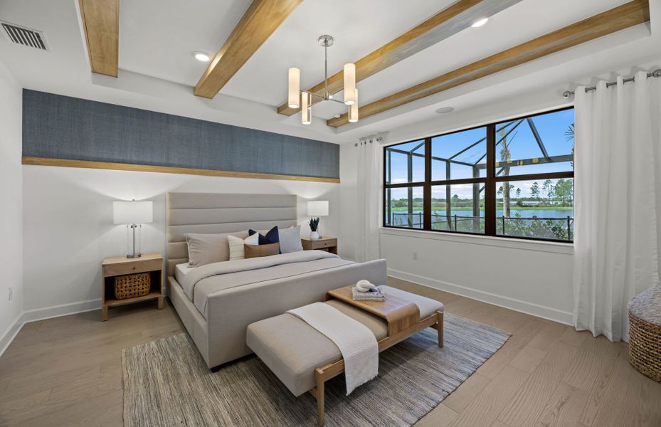 Furnished interior view inside a new home in Arbor Oaks, North Port (Image 11). Furnished interior view inside a new home in Arbor Oaks, North Port (Image 11).
