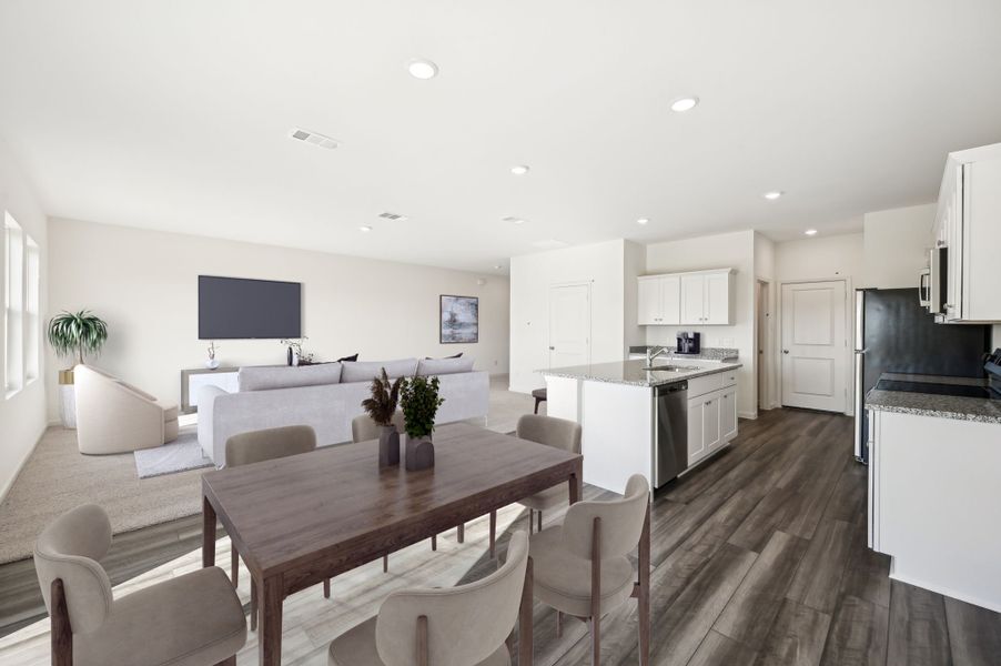 Representative furnished interior of a home built from the Discovery by Starlight Homes in Royal Pines, Porter (Image 4).