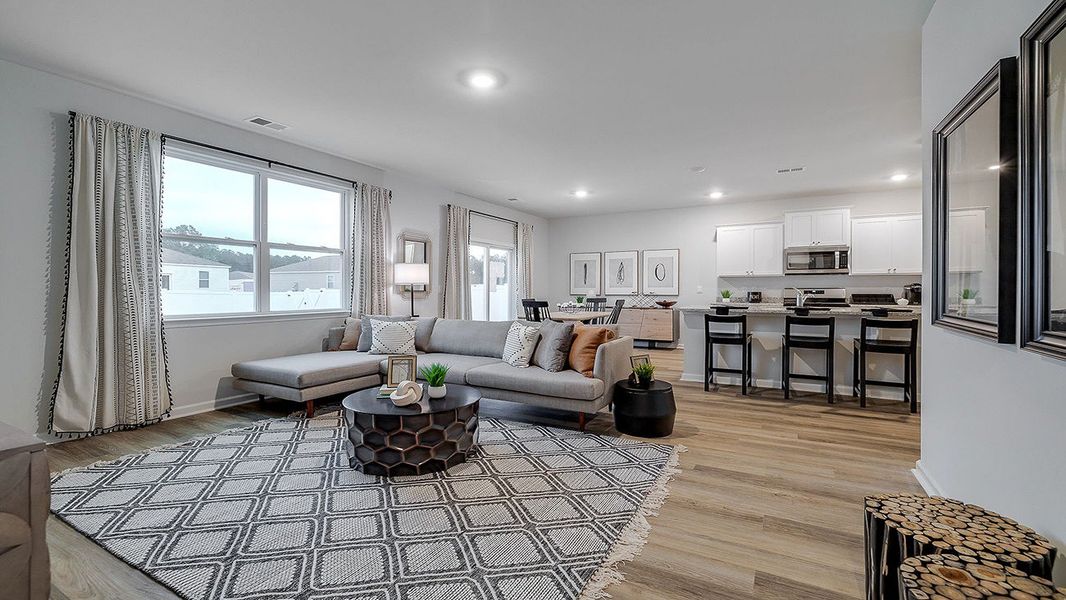 Furnished interior view inside a new home in The Lakes at North Glynn, Brunswick (Image 13).