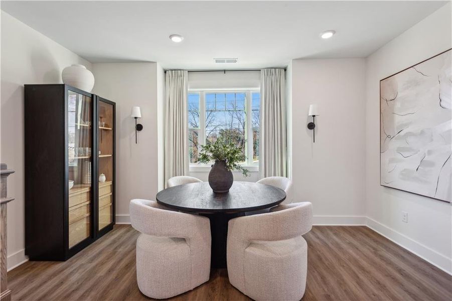 Furnished interior view inside a new home in , Atlanta (Image 14). Furnished interior view inside a new home in , Atlanta (Image 14).