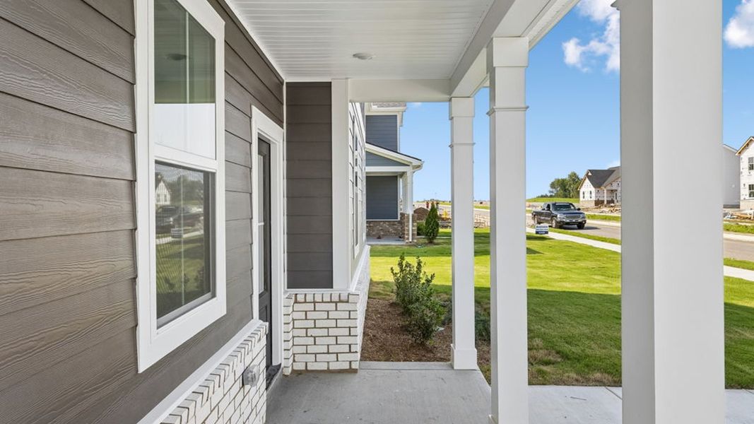 Exterior details and patio area of a home in Reserve at Hickory Ridge, Columbia (Image 27). Exterior details and patio area of a home in Reserve at Hickory Ridge, Columbia (Image 27).