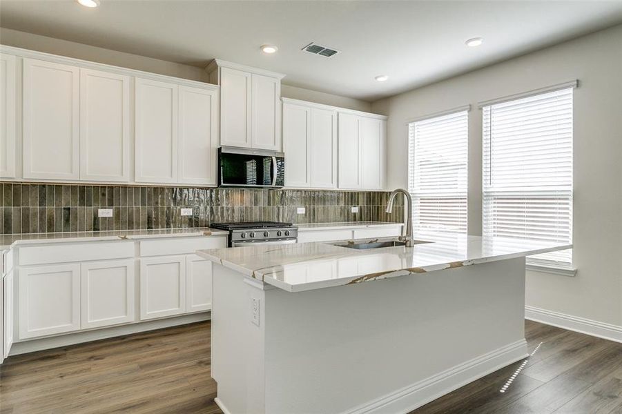 Furnished interior view inside a new home in The Preserve, Justin (Image 11).