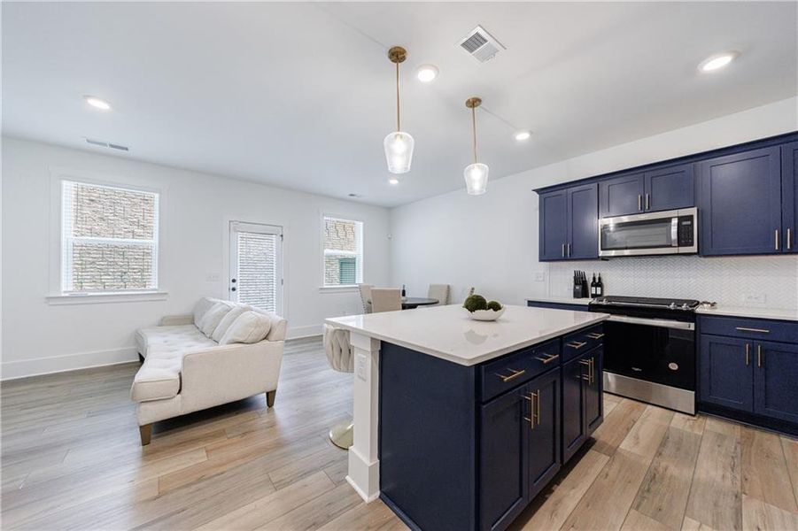 Furnished interior view inside a new home in , Atlanta (Image 13).