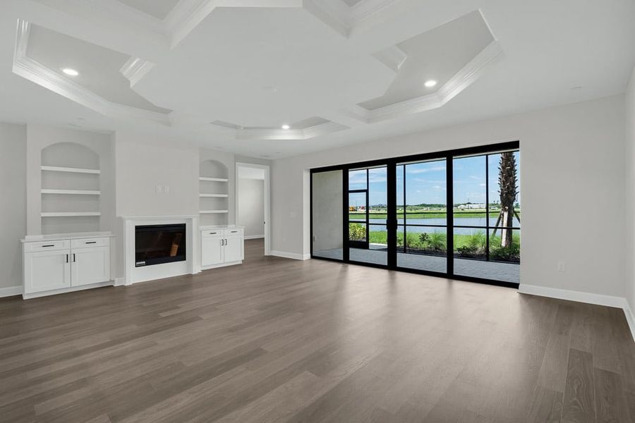 Spacious, unfurnished interior of a new home in Esplanade by the Islands Coach Homes, Naples (Image 14). Spacious, unfurnished interior of a new home in Esplanade by the Islands Coach Homes, Naples (Image 14).