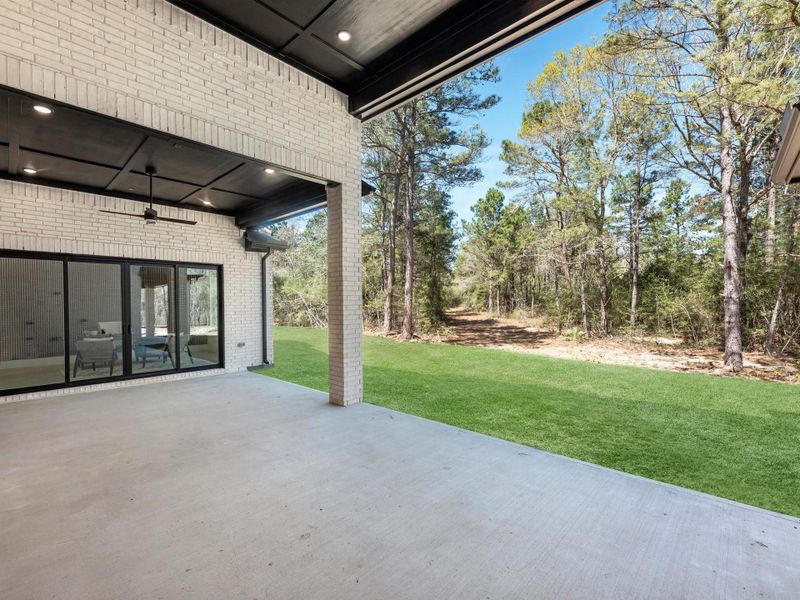 Expansive outdoor space offers privacy and room to roam, capturing the beauty and tranquility of acreage living in High Meadow West.