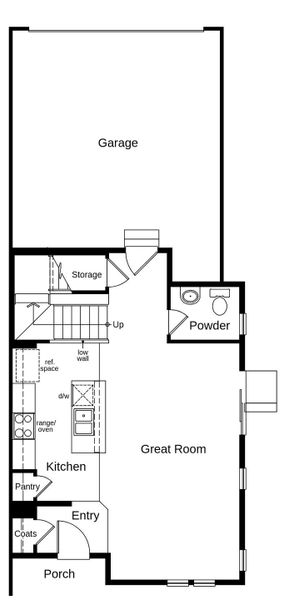 2D floor plan layout of this home in Turnberry Villas, Commerce City, CO (Image 2).