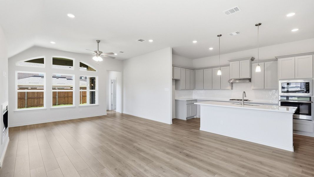 Furnished interior view inside a new home in Green Meadows Premier, Celina (Image 14).