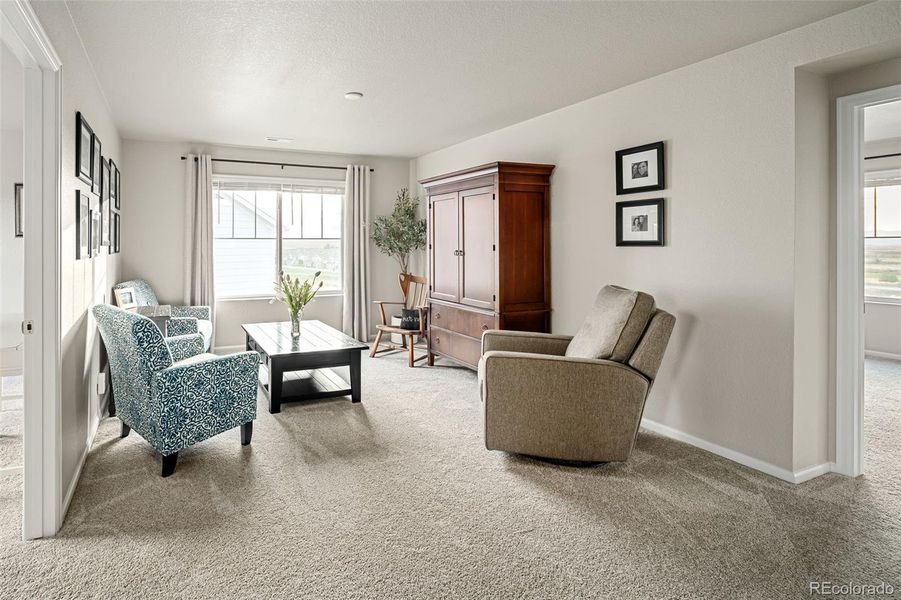 Furnished interior view inside a new home in Murphy Creek, Aurora (Image 11).