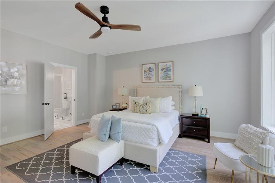 Furnished interior view inside a new home in , Atlanta (Image 18).