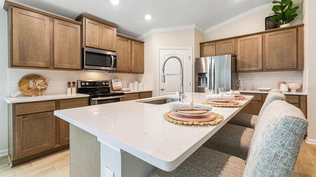 Furnished interior view inside a new home in Sawmill Branch Express, Palm Coast (Image 37).
