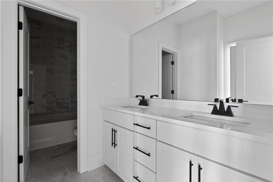 Furnished interior view inside a new home in , Suwanee (Image 11).