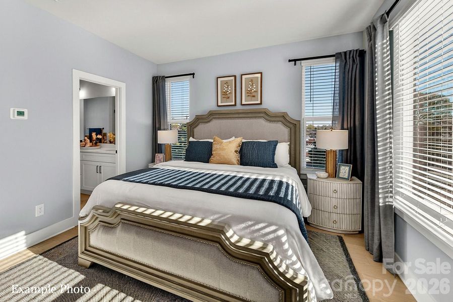 Furnished interior view inside a new home in North End Terraces, Charlotte (Image 4).