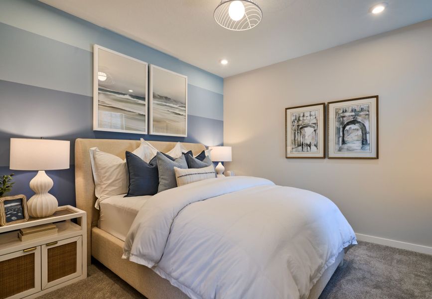 Representative furnished interior of a home built from the Hawthorn by Mattamy Homes in Forest – Townhomes, Greenacres (Image 9).