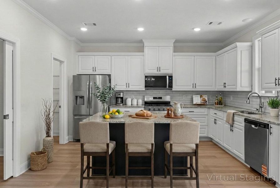Furnished interior view inside a new home in Crawford Creek, Grovetown (Image 15). Furnished interior view inside a new home in Crawford Creek, Grovetown (Image 15).