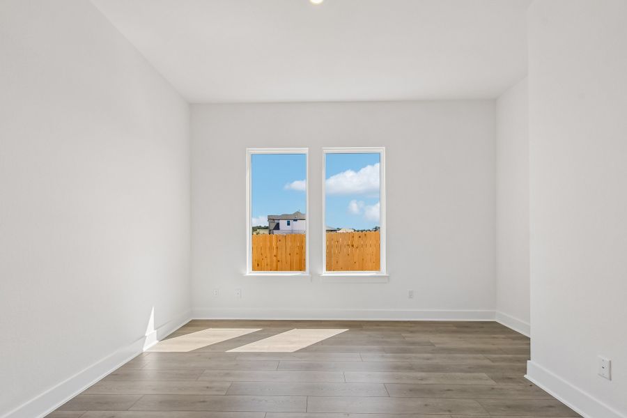 Spacious, unfurnished interior of a new home in Santa Rita Ranch, Liberty Hill (Image 28). Spacious, unfurnished interior of a new home in Santa Rita Ranch, Liberty Hill (Image 28).